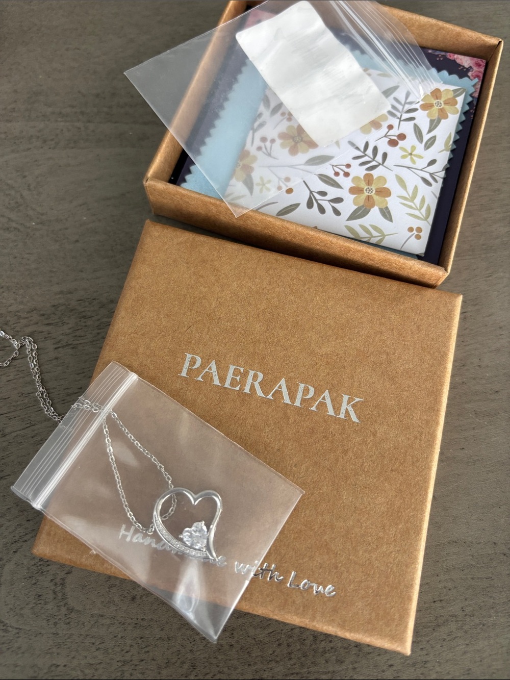 Silver Heart Pendant Necklace - Sterling Tone